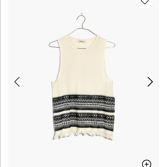 Madewell Villagrove Sweater Tank | Bright Ivory - Picture 4 of 8